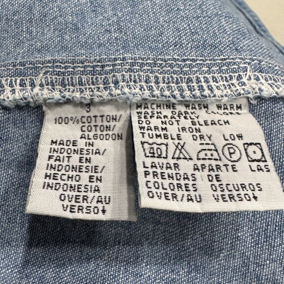 Vintage Hand-Painted Denim Vest Womens 3X Blue Southwest Folk Art Dancing - Picture 6 of 9